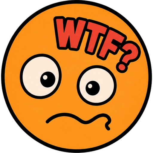 Epic Fail Confused WTF reaction emoji
